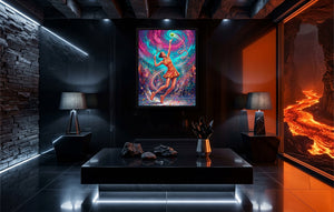 Woman's Tennis Serve — woman's tennis serve lava room 1port framed black