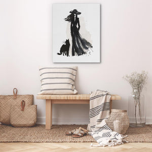 Woman with Cat - Luxury Wall Art