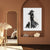 Woman with Cat - Luxury Wall Art