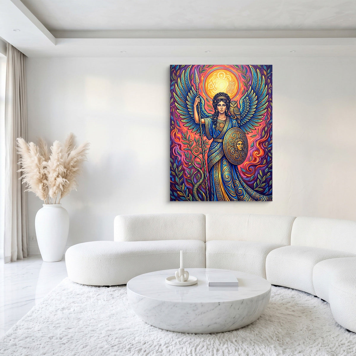 Woman's Mythic Stand - Luxury Wall Art