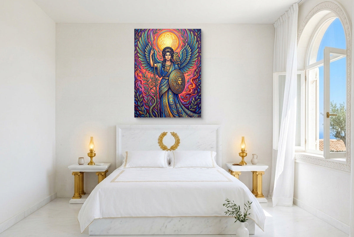 Woman's Mythic Stand - Luxury Wall Art
