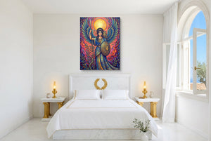 Woman's Mythic Stand - Luxury Wall Art