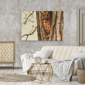 Wooded Owl - Luxury Wall Art