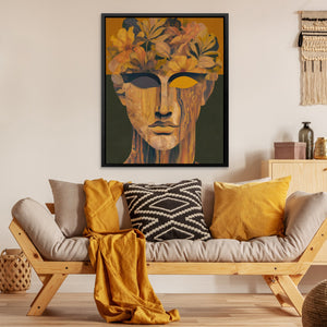 Wooden Bloom Portrait - Luxury Wall Art