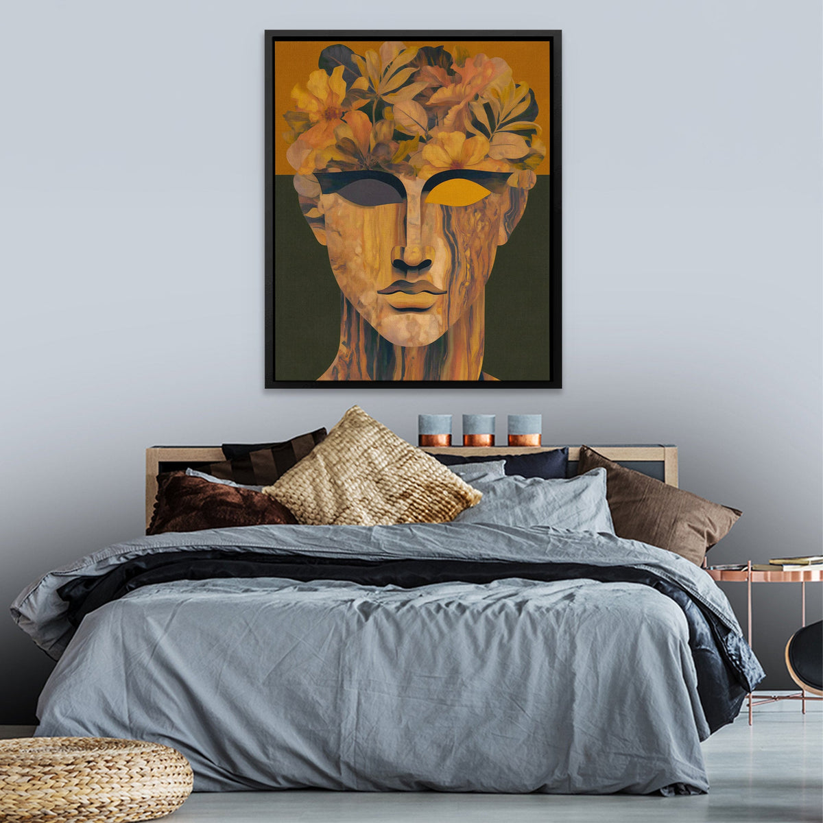Wooden Bloom Portrait - Luxury Wall Art