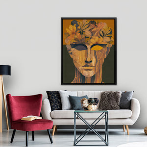 Wooden Bloom Portrait - Luxury Wall Art