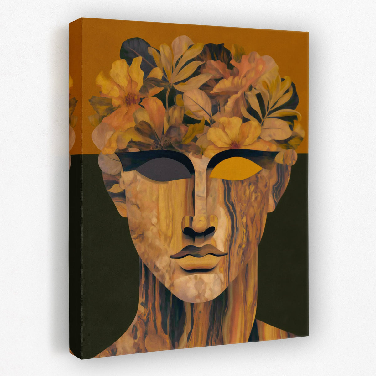 Wooden Bloom Portrait - Luxury Wall Art