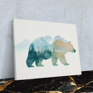 Woodland Echo Bear - Luxury Wall Art