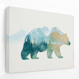 Woodland Echo Bear - Luxury Wall Art