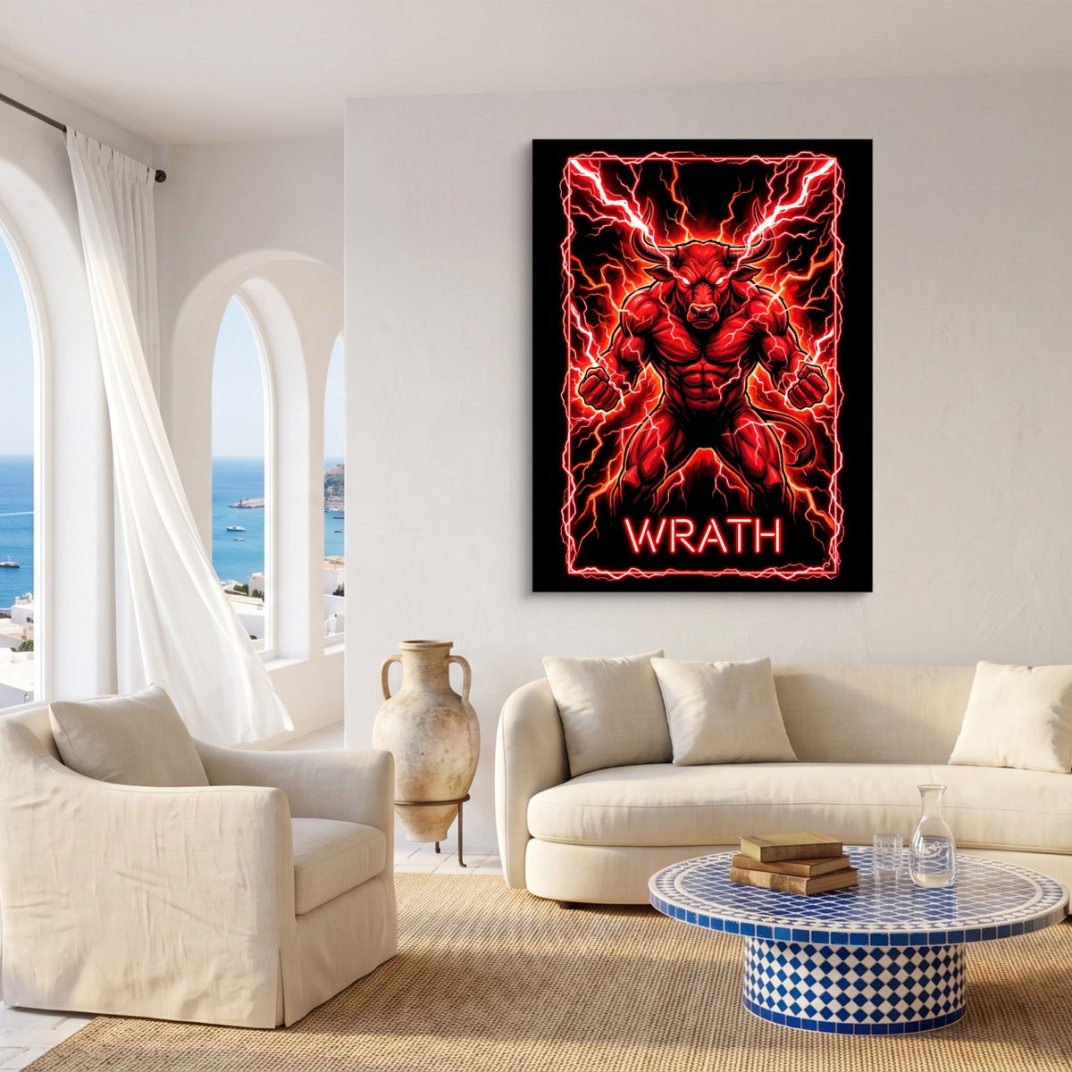 Wrathful Minotaur - Luxury Wall Art