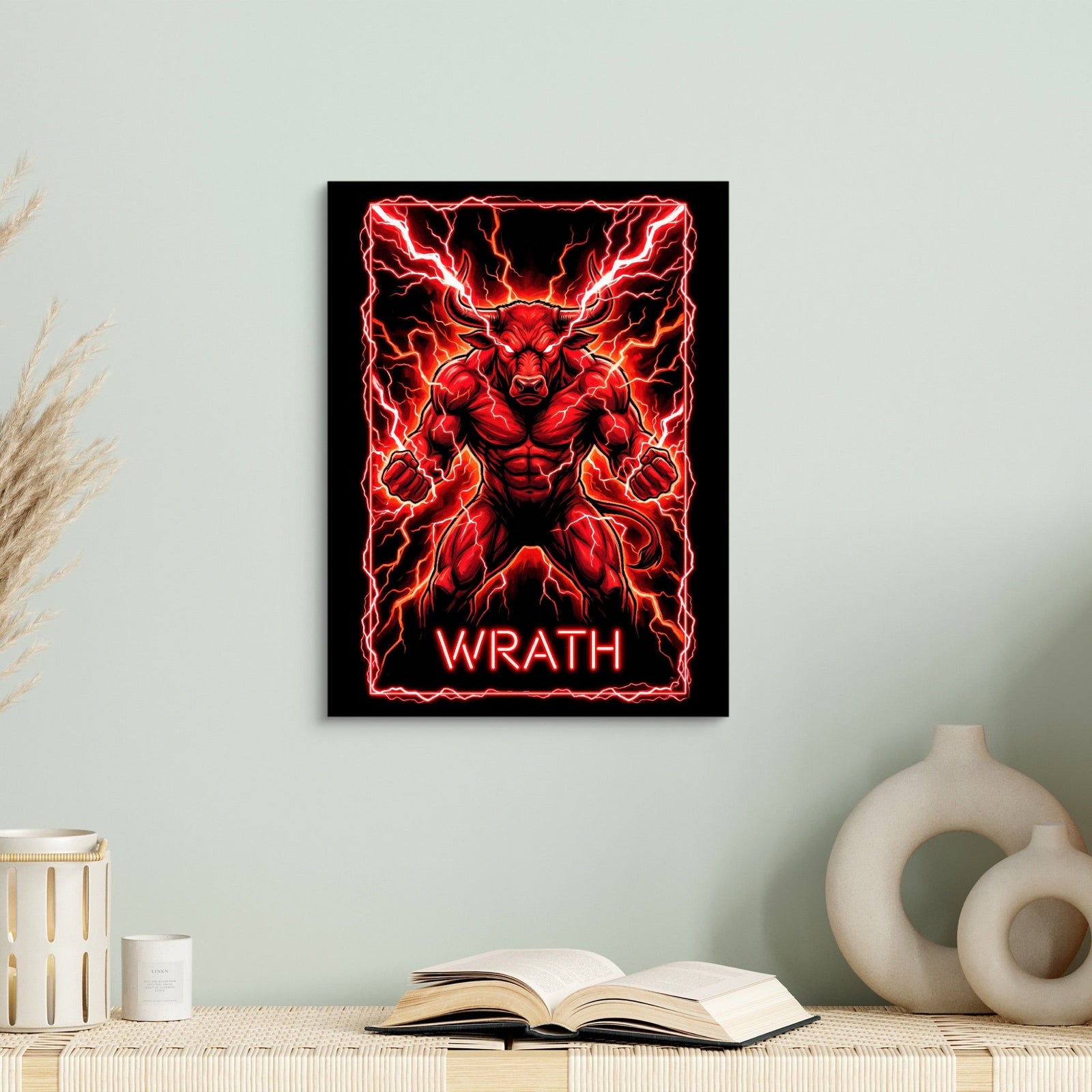 Wrathful Minotaur - Luxury Wall Art