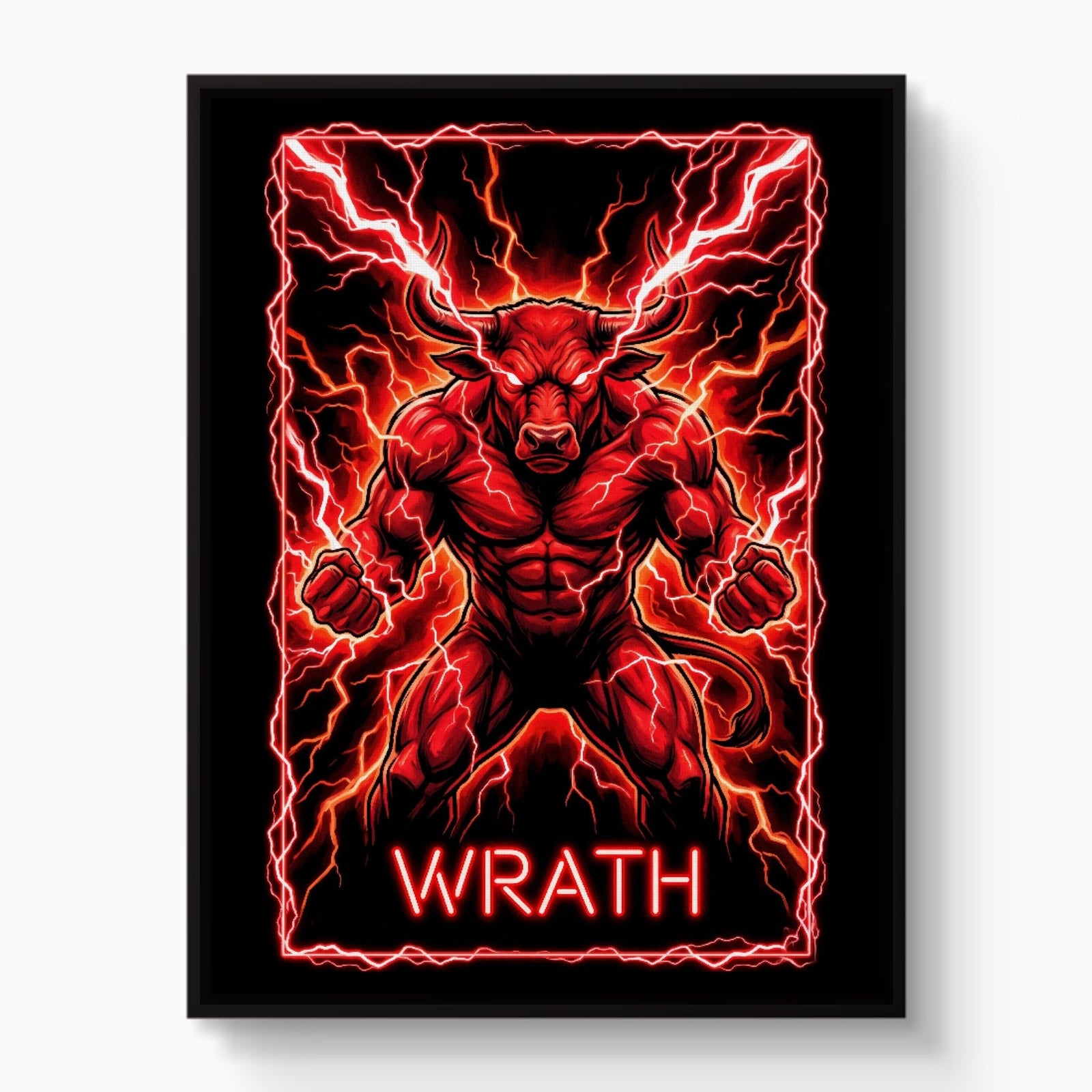 Wrathful Minotaur - Luxury Wall Art