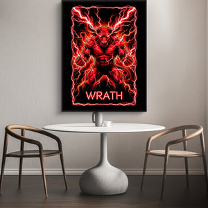 Wrathful Minotaur — wrathful minotaur sq coffee table 1port framed black