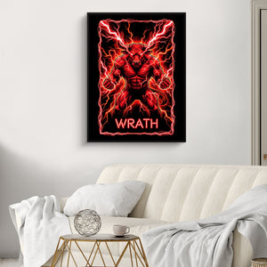 Wrathful Minotaur — wrathful minotaur sq luxury white room 1port framed black