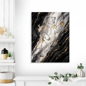 WS Bear Marble — ws bear marble sq land living room lux 1port flush print