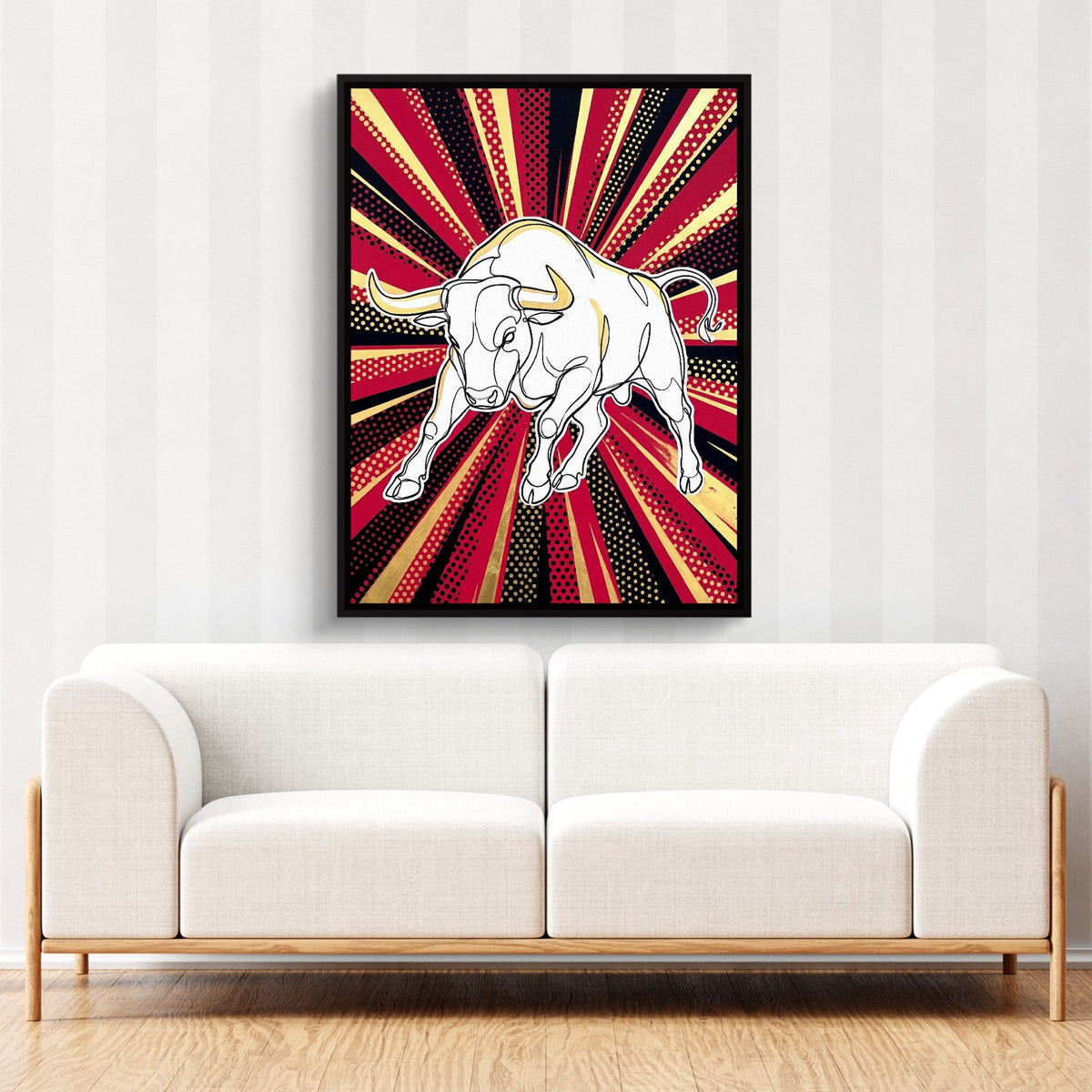 WS Bull Pop 1 - Luxury Wall Art