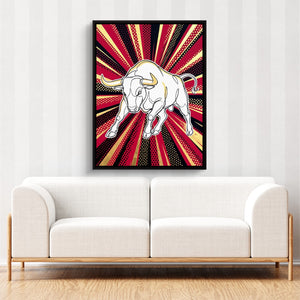 WS Bull Pop 1 - Luxury Wall Art