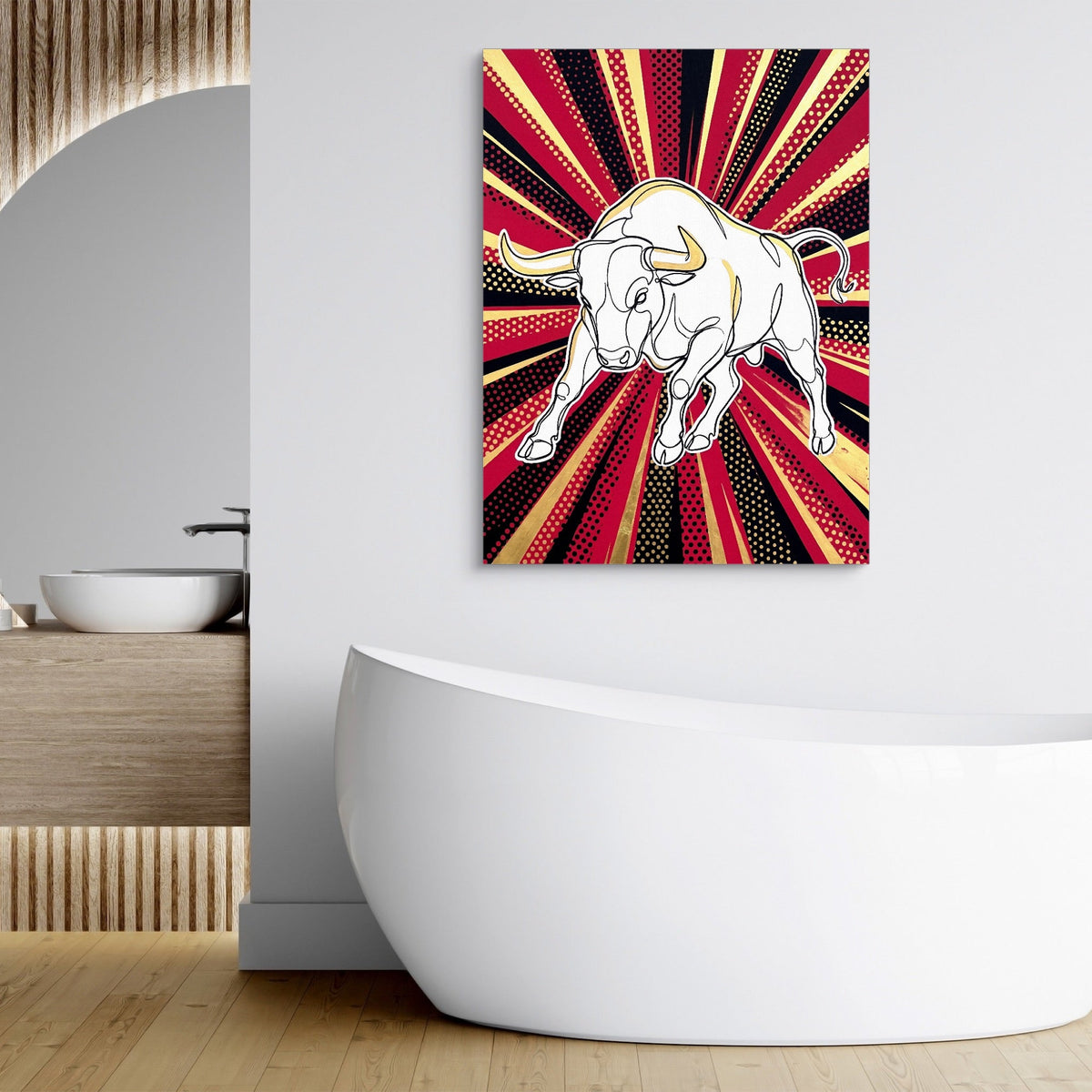 WS Bull Pop 1 - Luxury Wall Art
