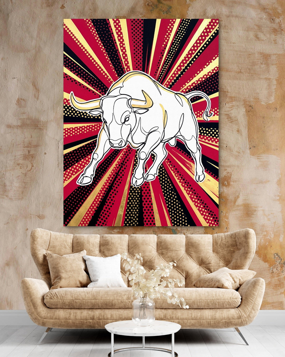 WS Bull Pop 1 - Luxury Wall Art