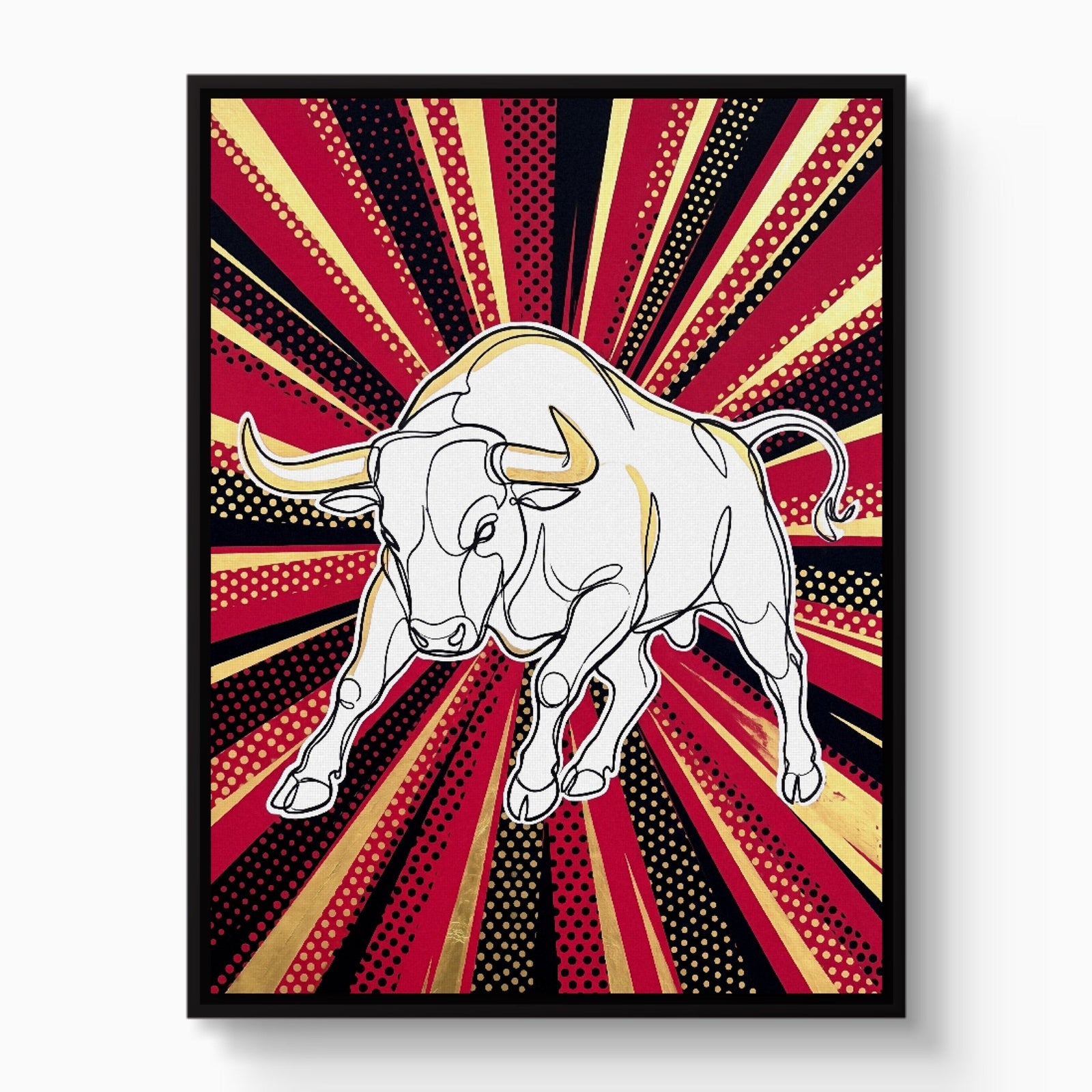 WS Bull Pop 1 - Luxury Wall Art