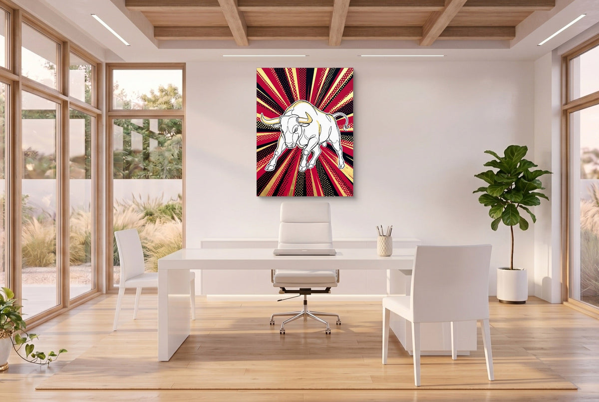 WS Bull Pop 1 - Luxury Wall Art
