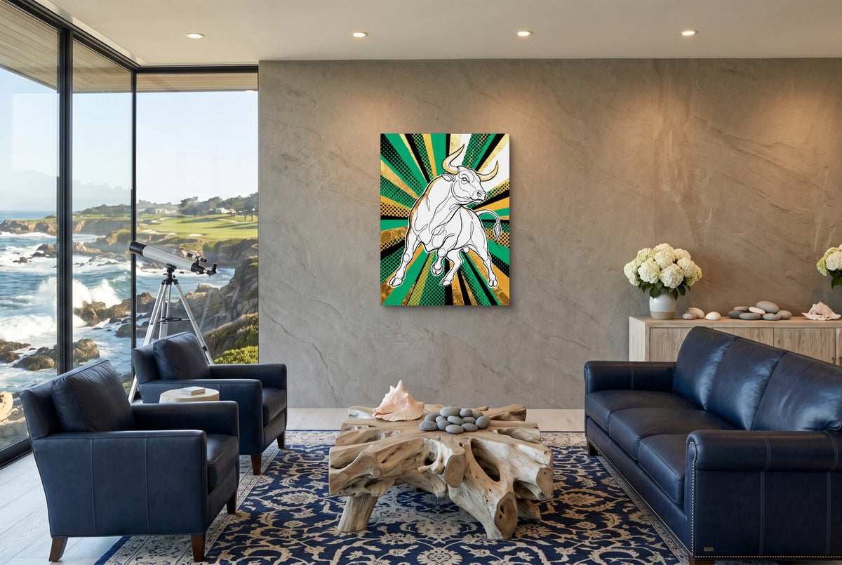 WS Bull Pop 2 - Luxury Wall Art