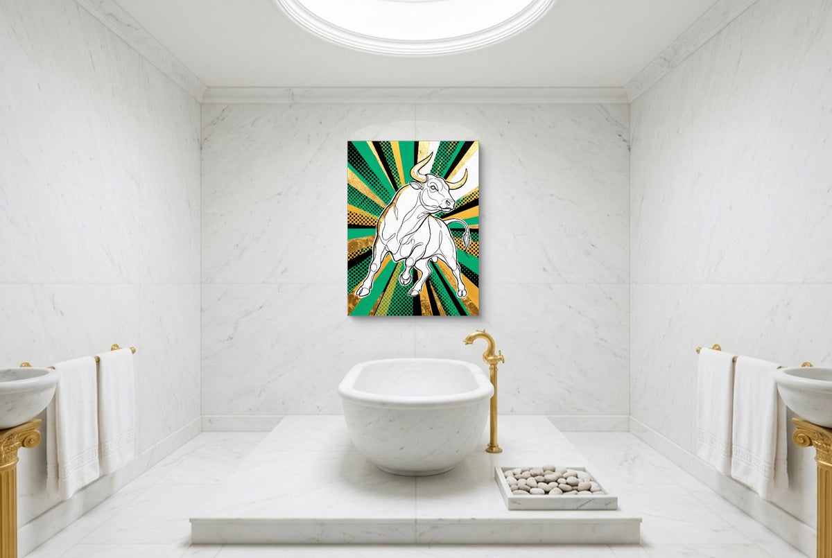 WS Bull Pop 2 - Luxury Wall Art