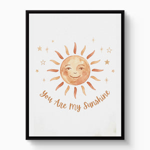 You Are My Sunshine — you are my sunshine white studio framed black