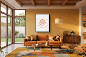 You Are My Sunshine — you are my sunshine living room interior space 1port framed black