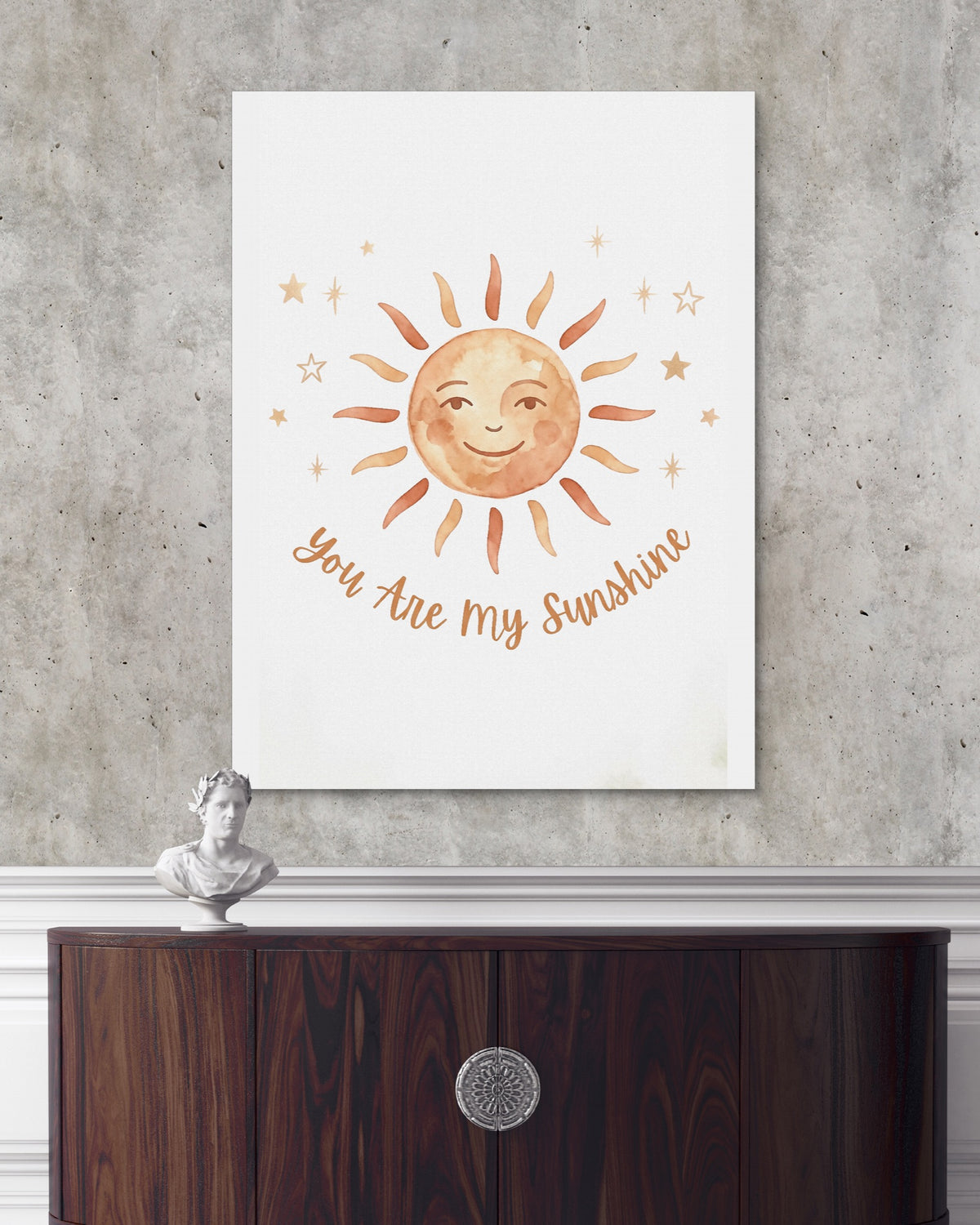 You Are My Sunshine — you are my sunshine psd light cement dark console 1port flush print