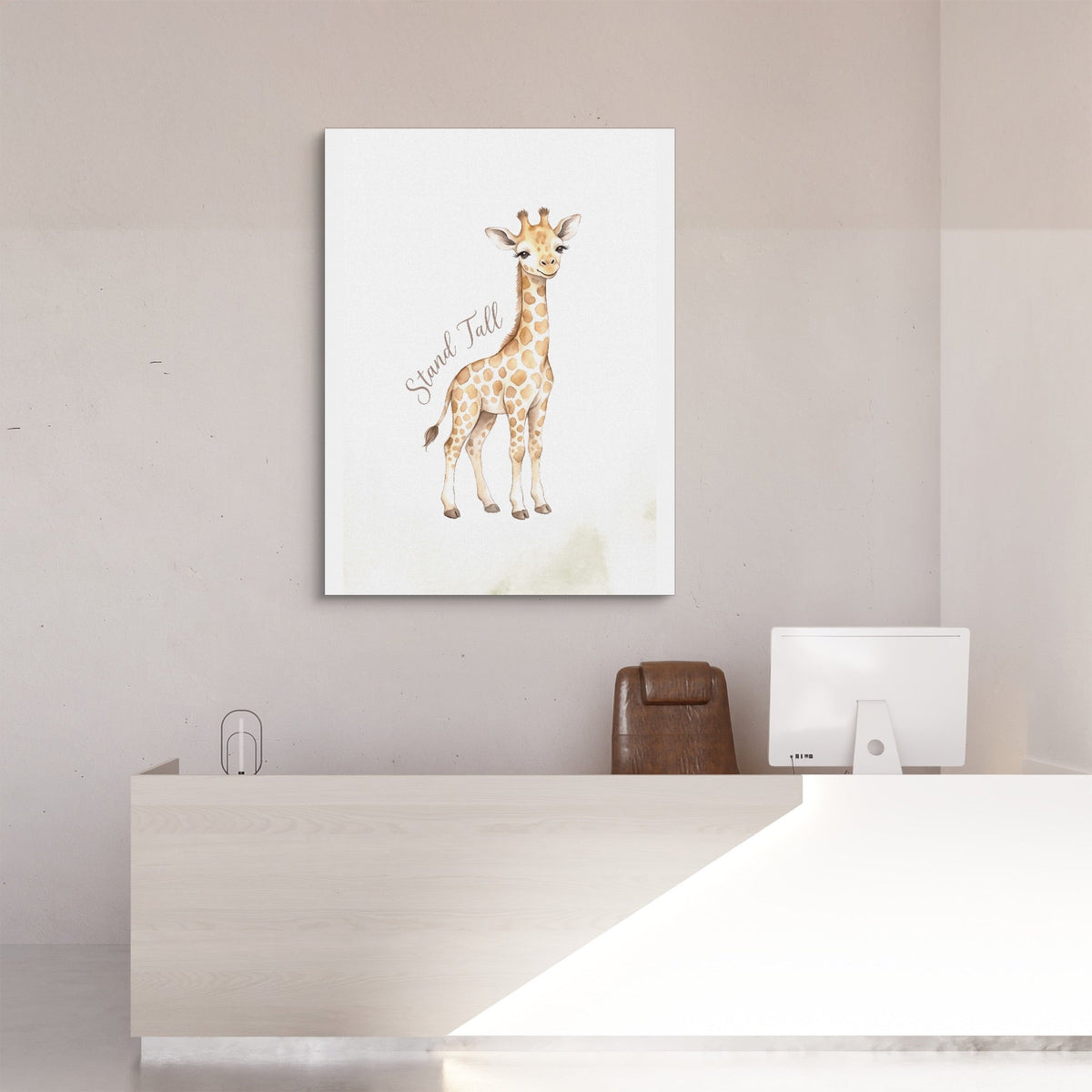 Young Giraffe Smile - Luxury Wall Art