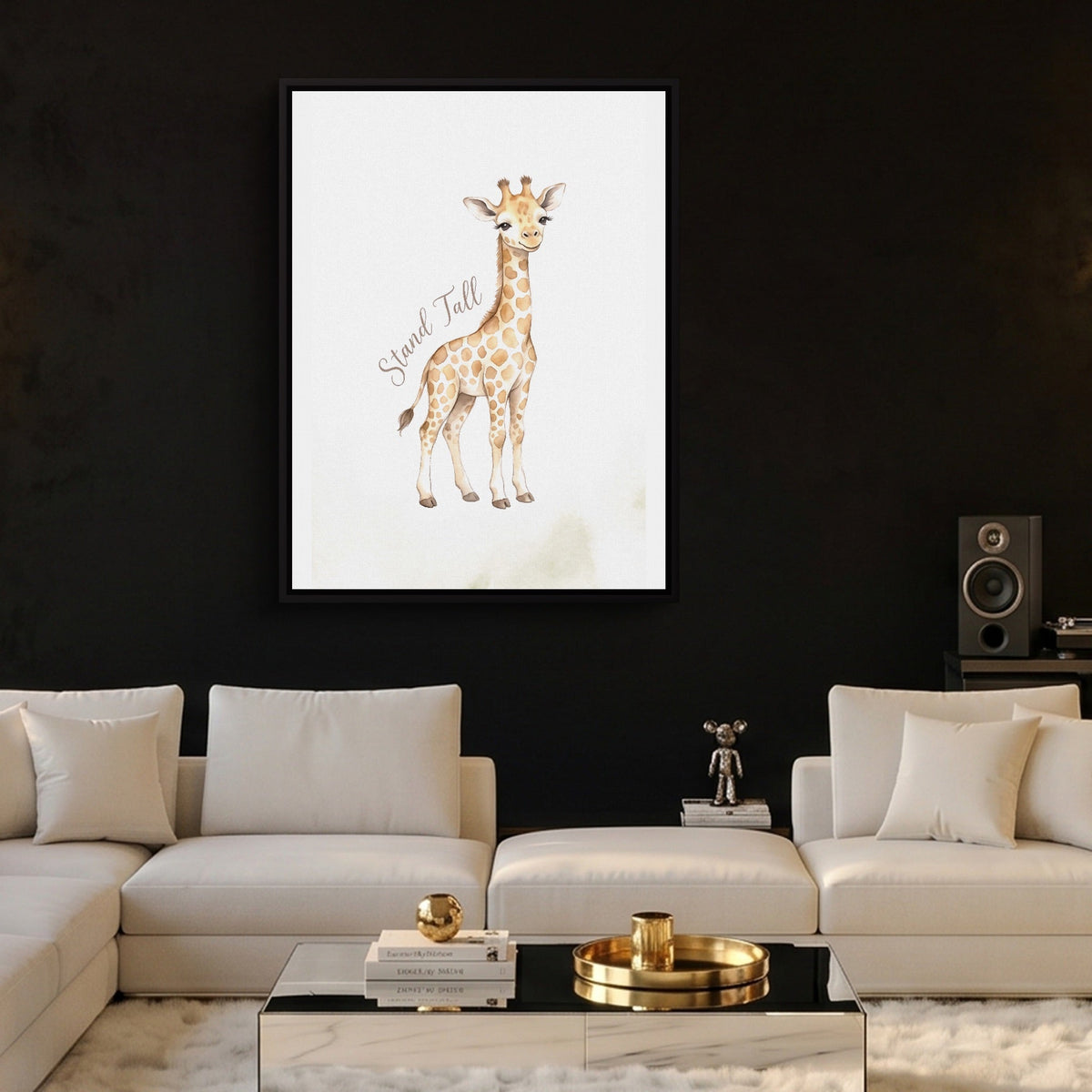 Young Giraffe Smile - Luxury Wall Art