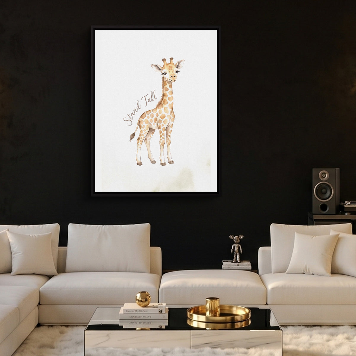 Young Giraffe Smile — young giraffe smile sq hype beast land v2 2 1port framed black