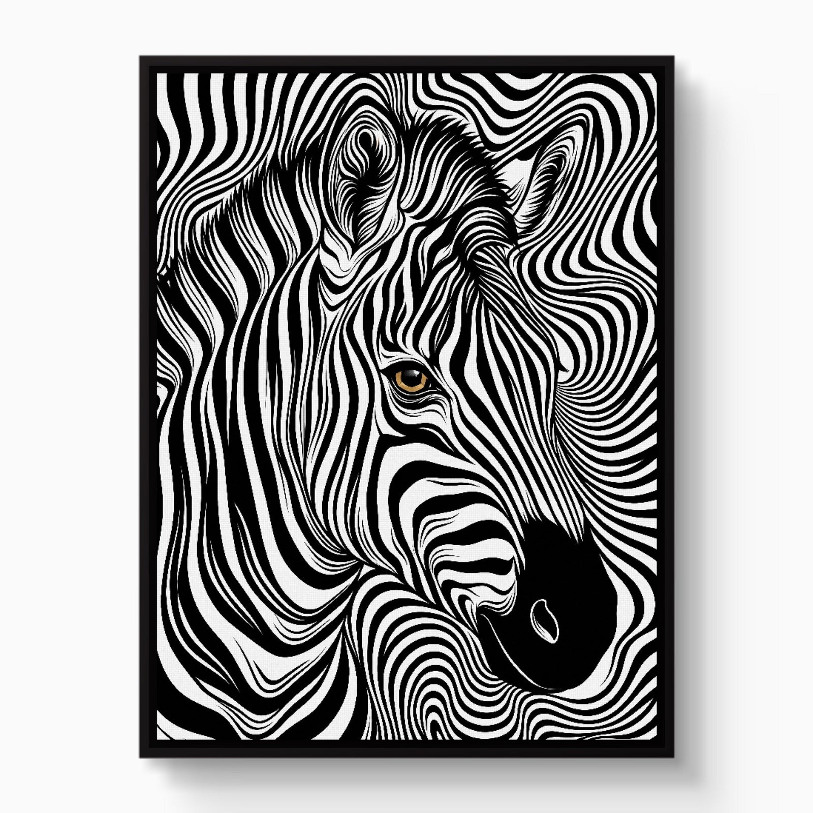 Zebra Op Art - Luxury Wall Art
