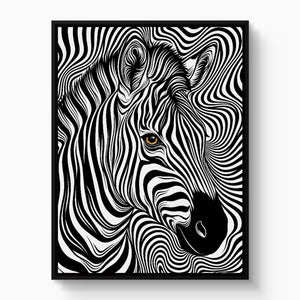 Zebra Op Art - Luxury Wall Art