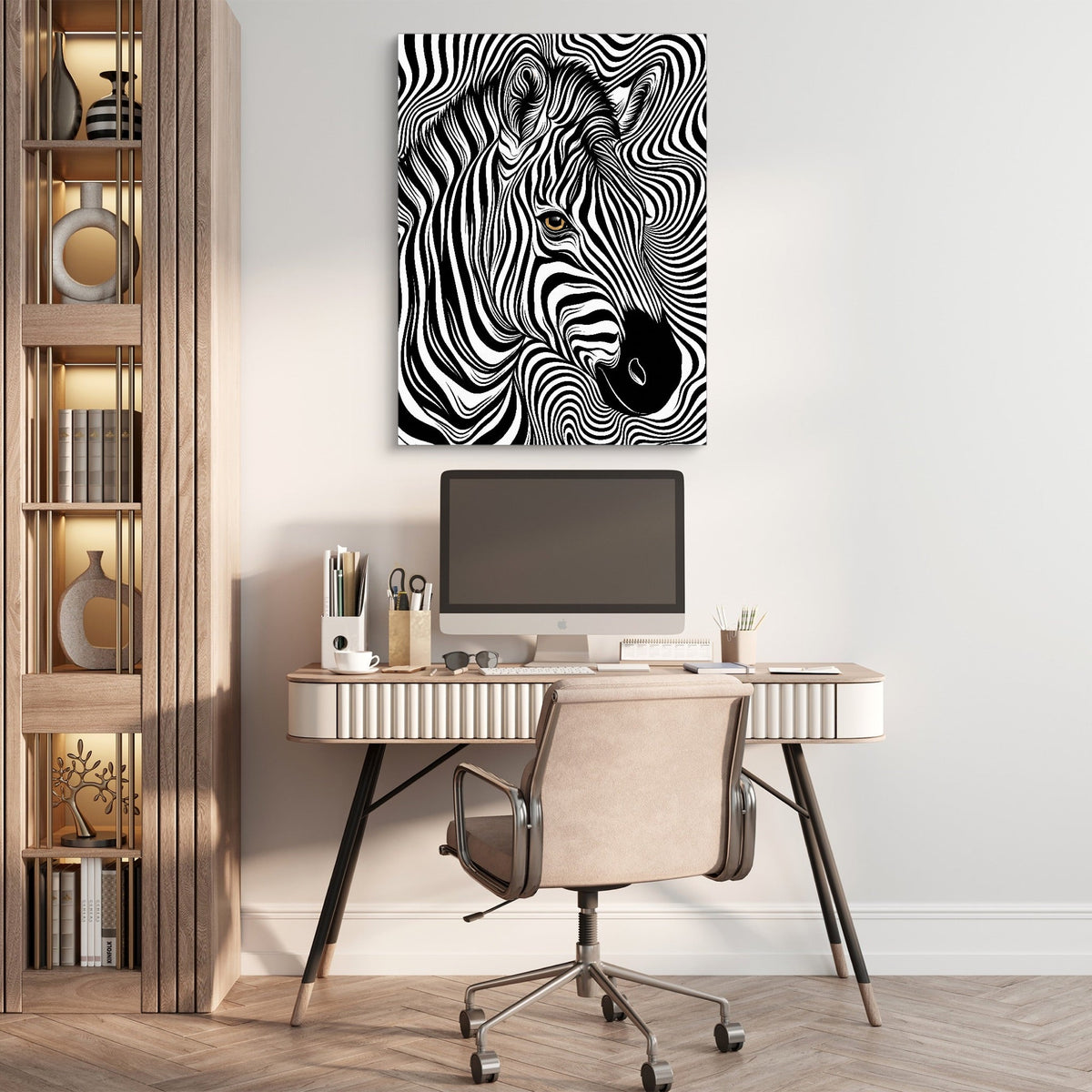 Zebra Op Art - Luxury Wall Art
