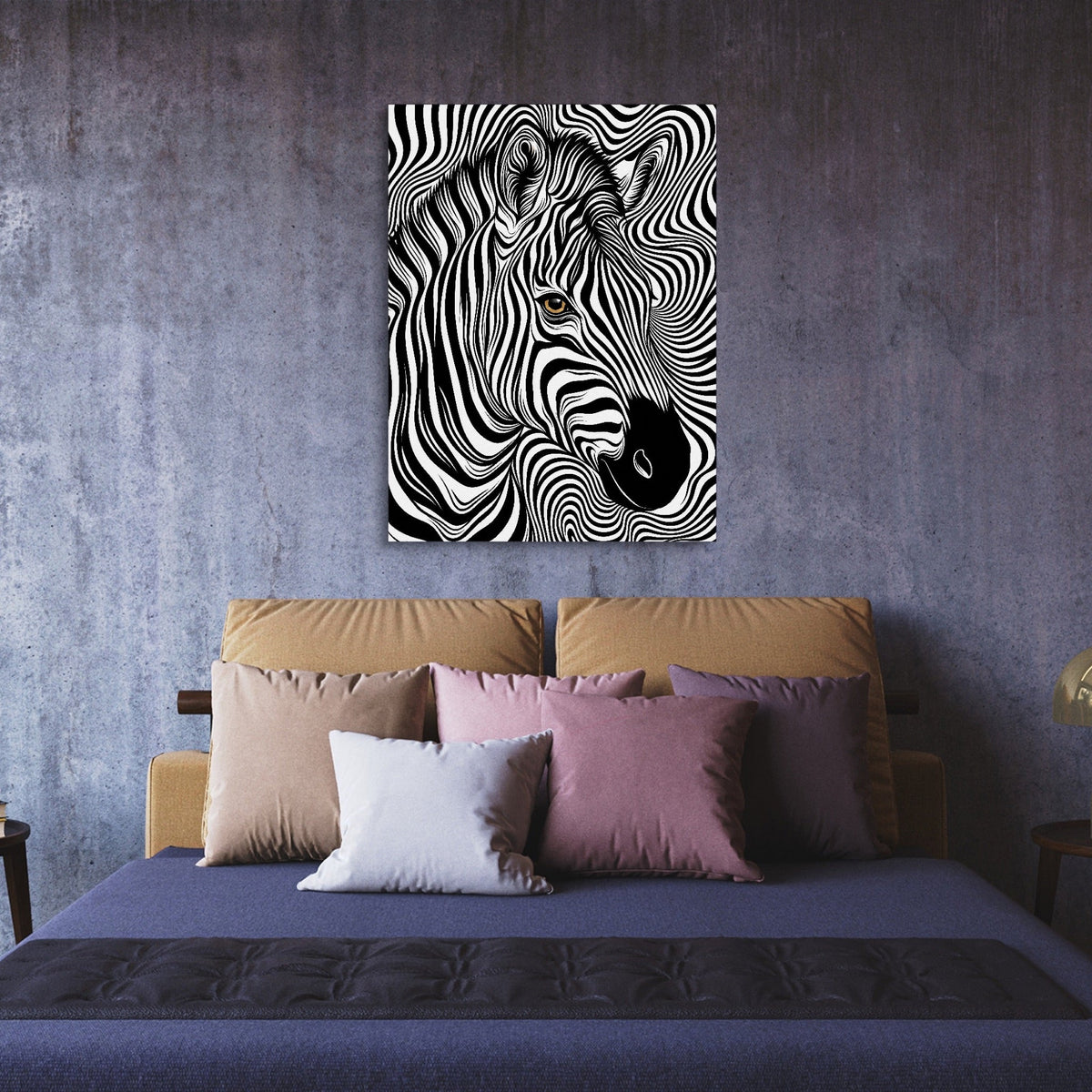Zebra Op Art - Luxury Wall Art