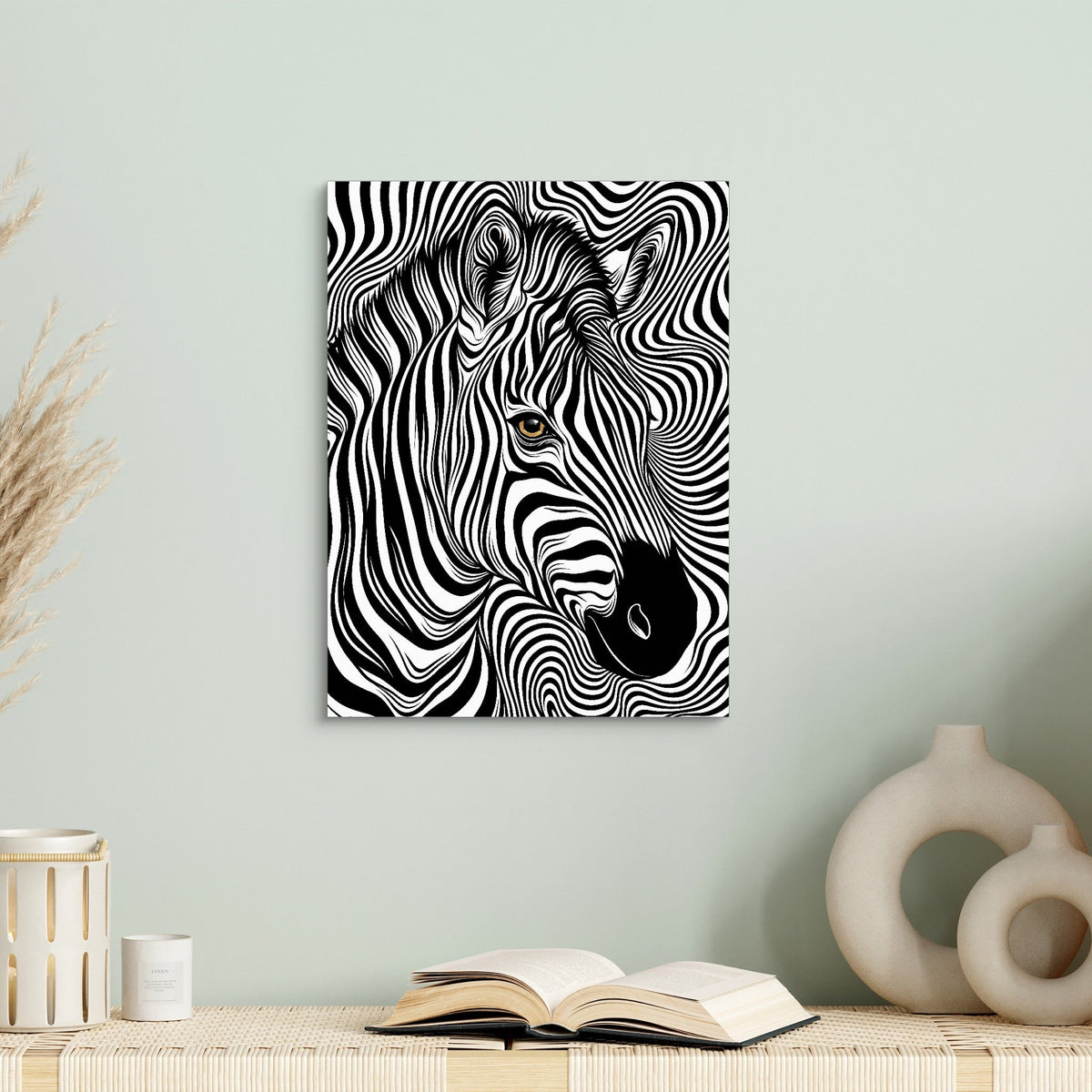 Zebra Op Art - Luxury Wall Art