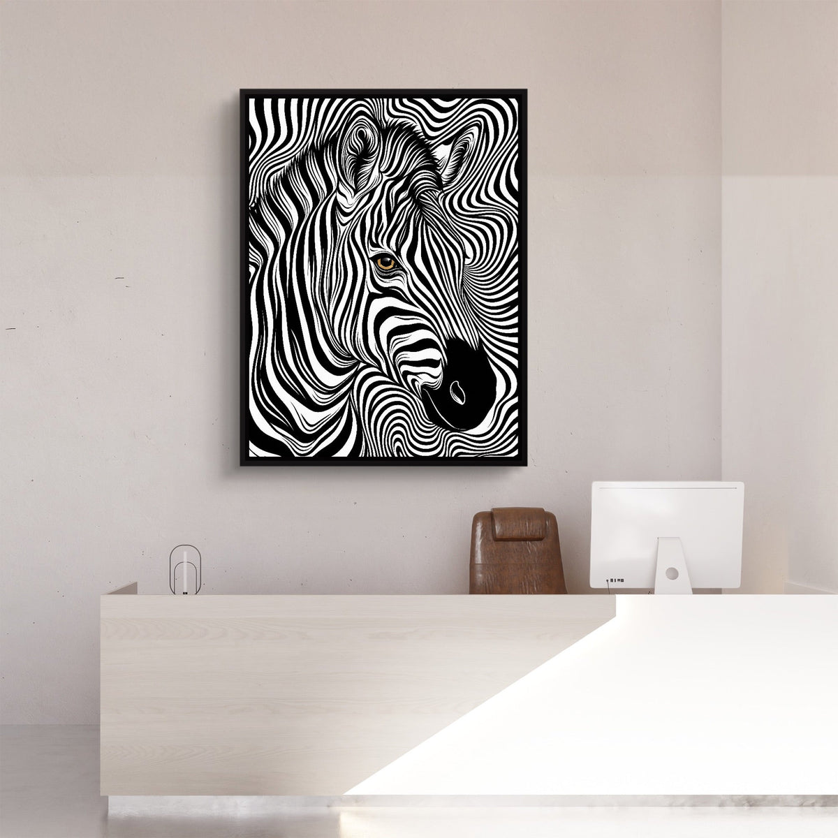 Zebra Op Art - Luxury Wall Art