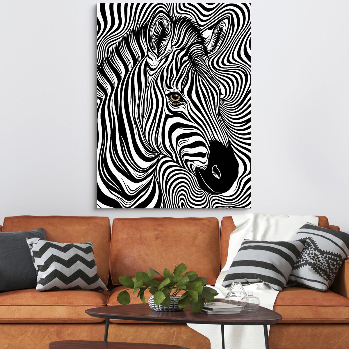 Zebra Op Art - Luxury Wall Art