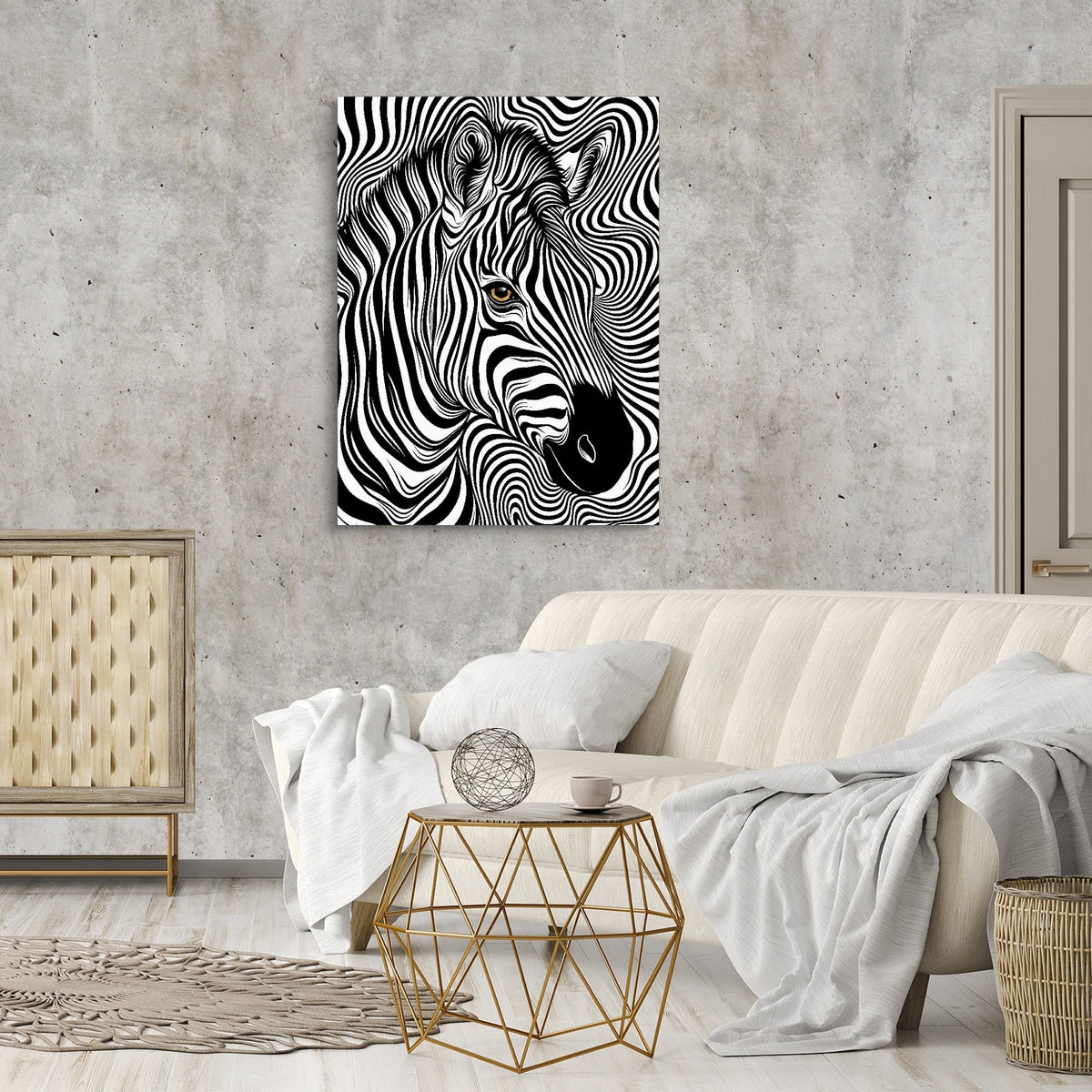 Zebra Op Art - Luxury Wall Art