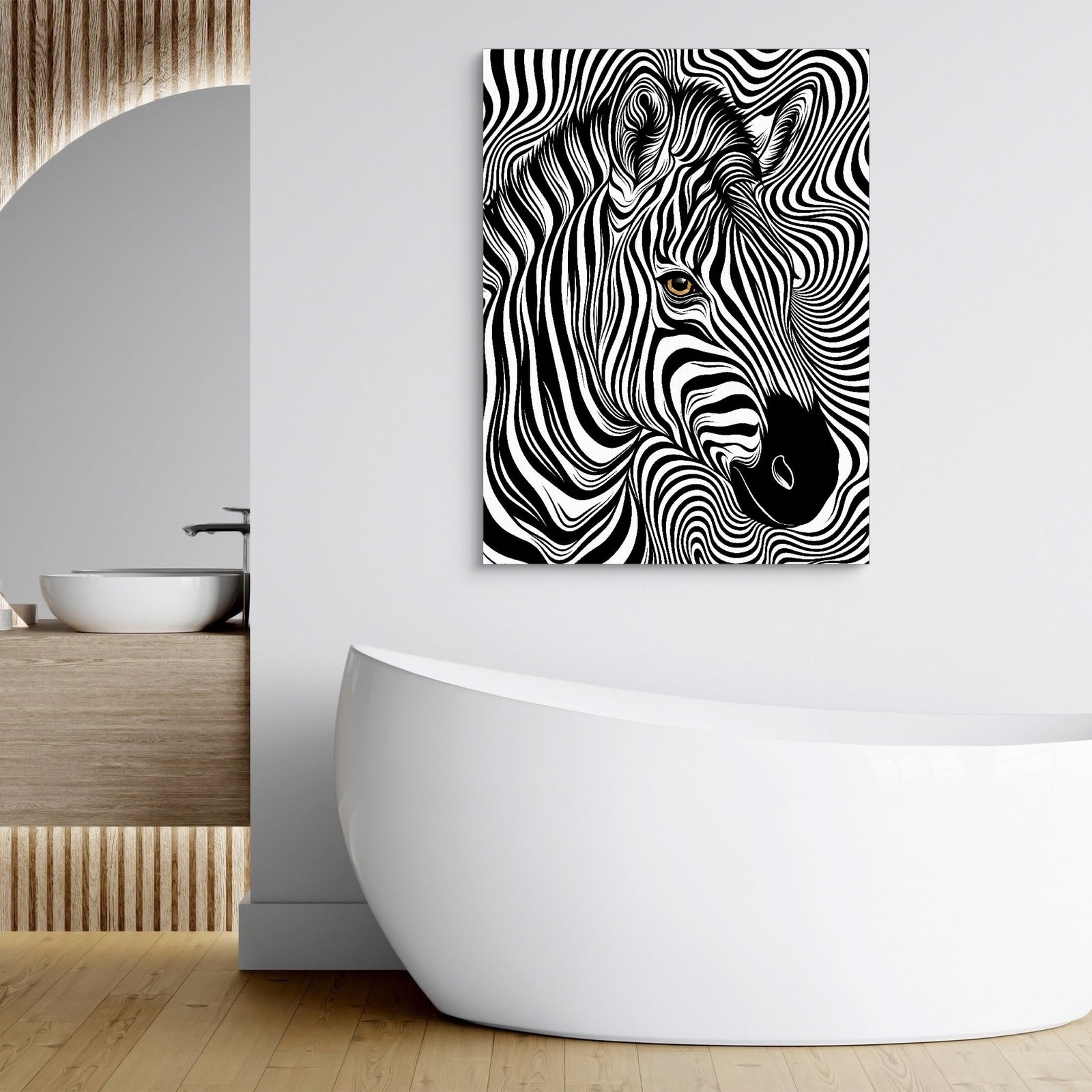 Zebra Op Art - Luxury Wall Art