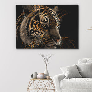 A Tiger's Memory - Luxury Wall Art - Canvas Wall Art