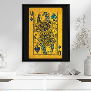 Abalone Queen of Spades - Luxury Wall Art