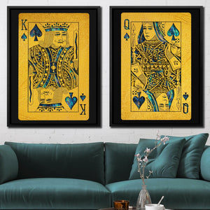 Abalone Royal Spades Cards - Luxury Wall Art