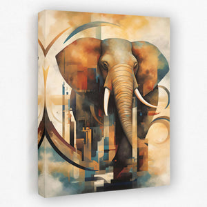 Abstract Elephant - Luxury Wall Art - Canvas Wall Art