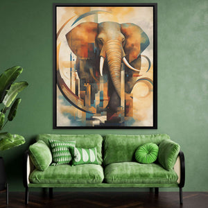 Abstract Elephant - Luxury Wall Art - Canvas Wall Art
