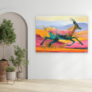 Antelope Running - Luxury Wall Art