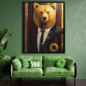 Aristocratic Bear - Luxury Wall Art - Canvas Wall Print