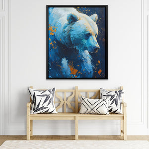 Azul Running Bear - Luxury Wall Art